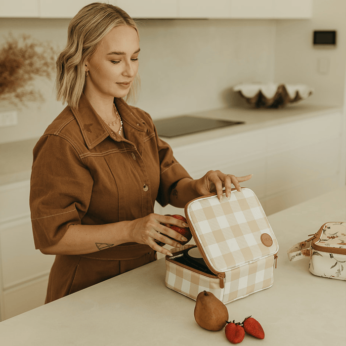 Insulated Lunch Bag Trio - Gingham