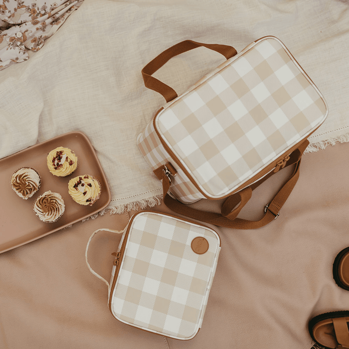 Insulated Lunch Bag Trio - Gingham