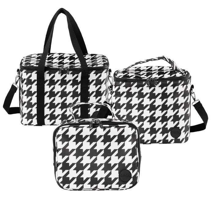 Insulated Lunch Bag Bundle - Houndstooth