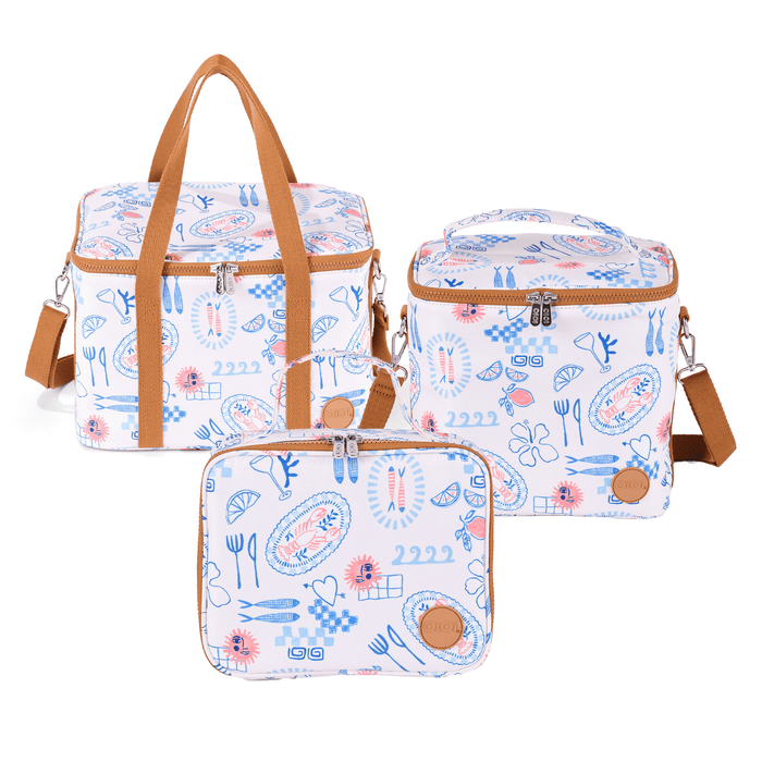 Insulated Lunch Bag Bundle - Mediterranean