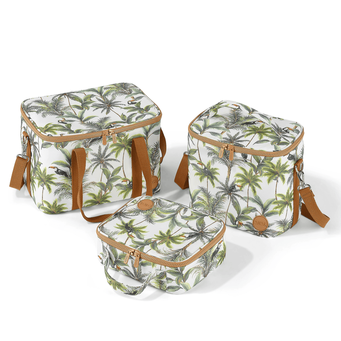 Insulated Lunch Bag Trio - Tropical