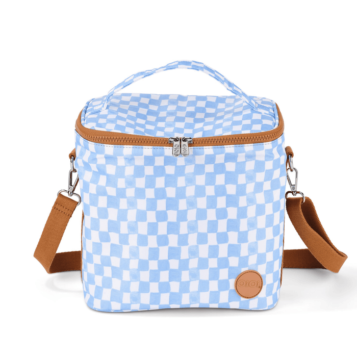 Midi Insulated Lunch Bag/Pumping Bag - Blue Check