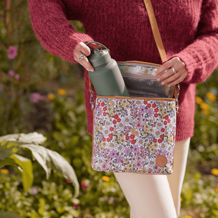 Midi Insulated Lunch Bag/Pumping Bag - Daisy