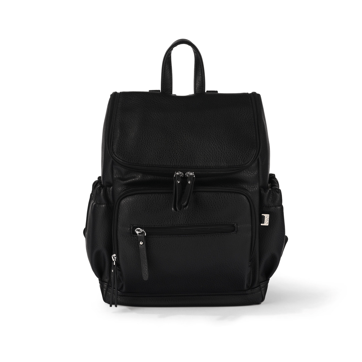 Mini Signature Backpack - Black Vegan Leather — OiOi