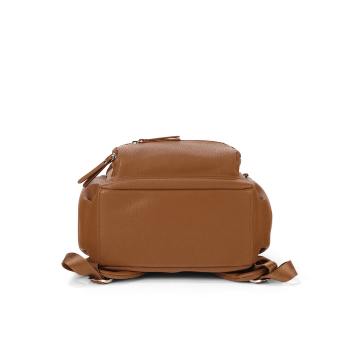 Mini Signature Backpack - Chestnut Brown Vegan Leather