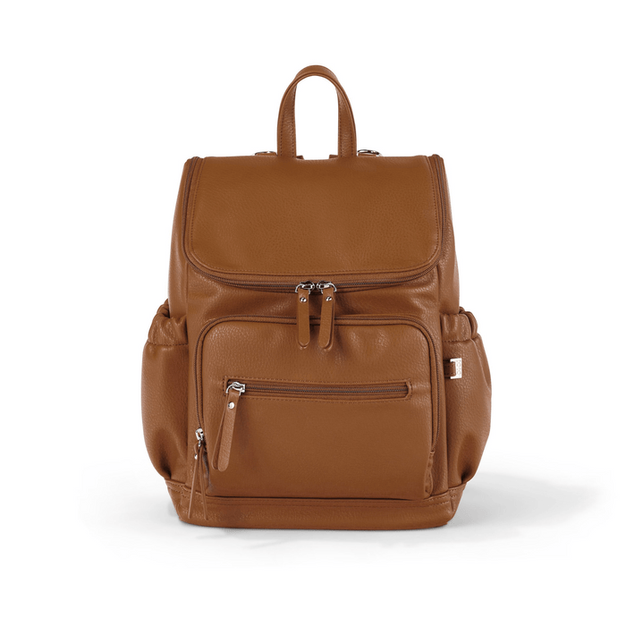 Mini Signature Backpack - Chestnut Brown Vegan Leather