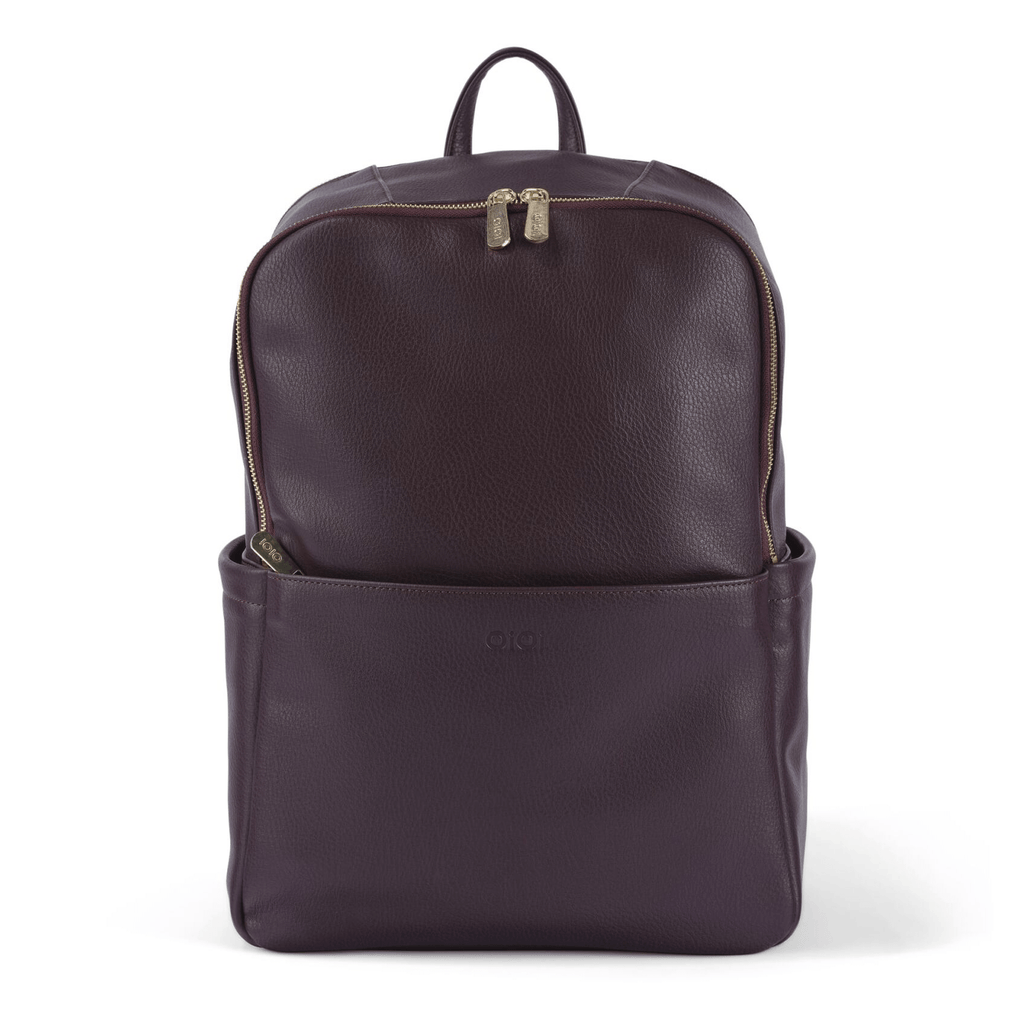 Mulberry black leather backpack sales