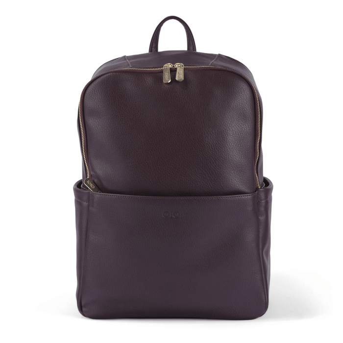 Multitasker Nappy Backpack - Mulberry Vegan Leather