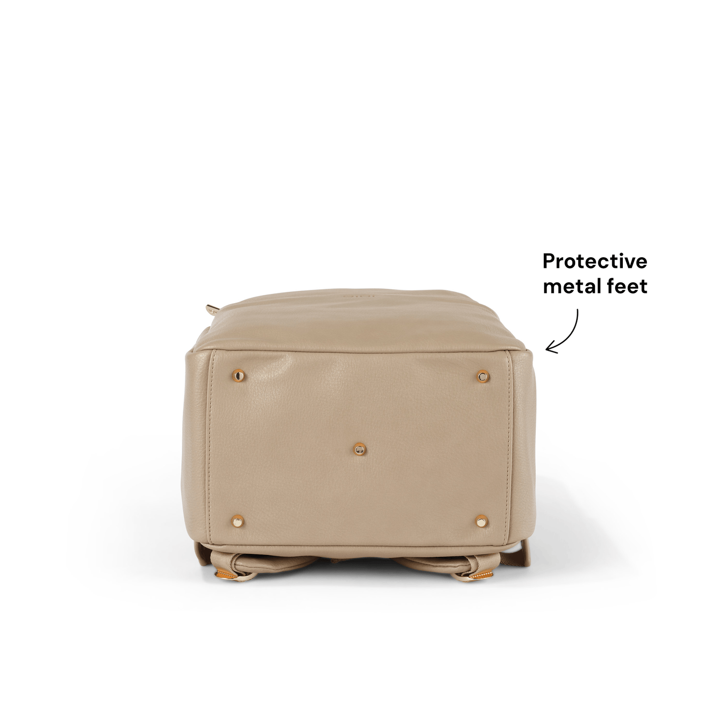 Oat Multitasker Nappy Backpack by OiOi | Beige Backpack for 2 Kids