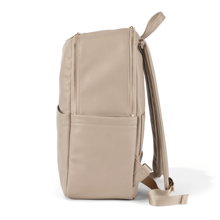 Multitasker Nappy Backpack - Oat Vegan Leather