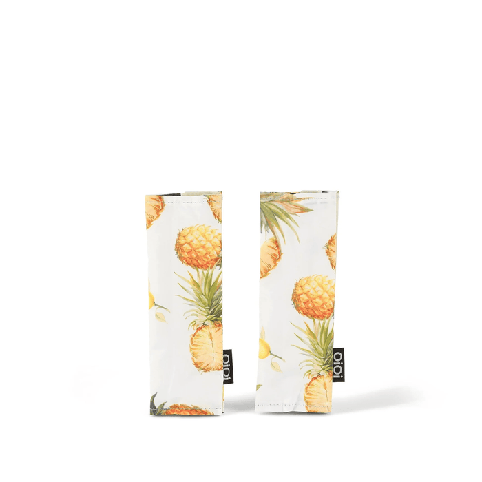 Reversible Pram Harness Cover Set - Pineapple/Leopard