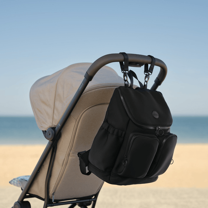 Signature Nappy Backpack - Black Neoprene