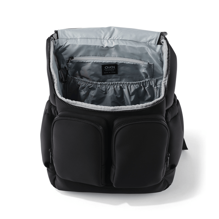 Signature Nappy Backpack - Black Neoprene