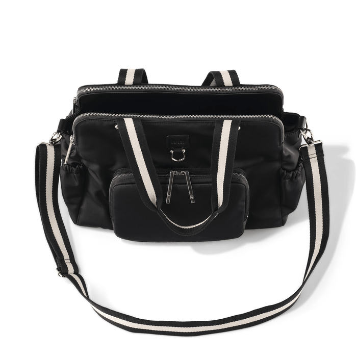 Triple Tote Nappy Bag - Black Nylon