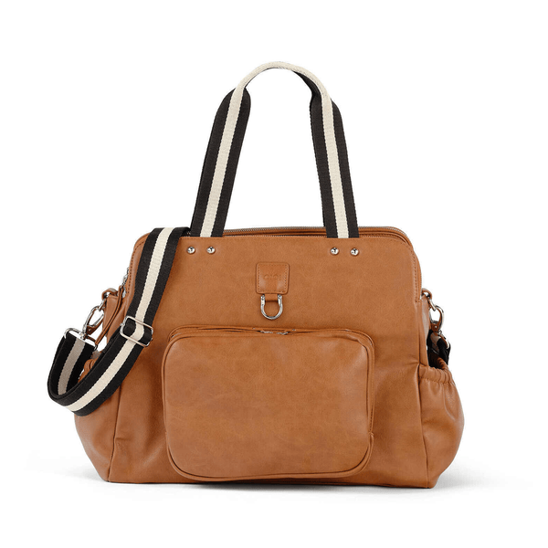 Tan leather nappy bag hotsell