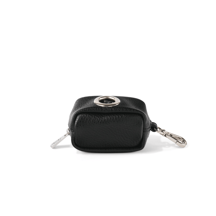 Waste Bag Dispenser - Black Vegan Leather