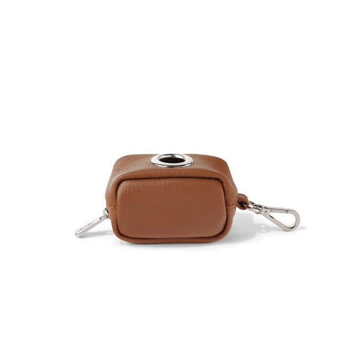 Waste Bag Dispenser - Chestnut Brown Vegan Leather